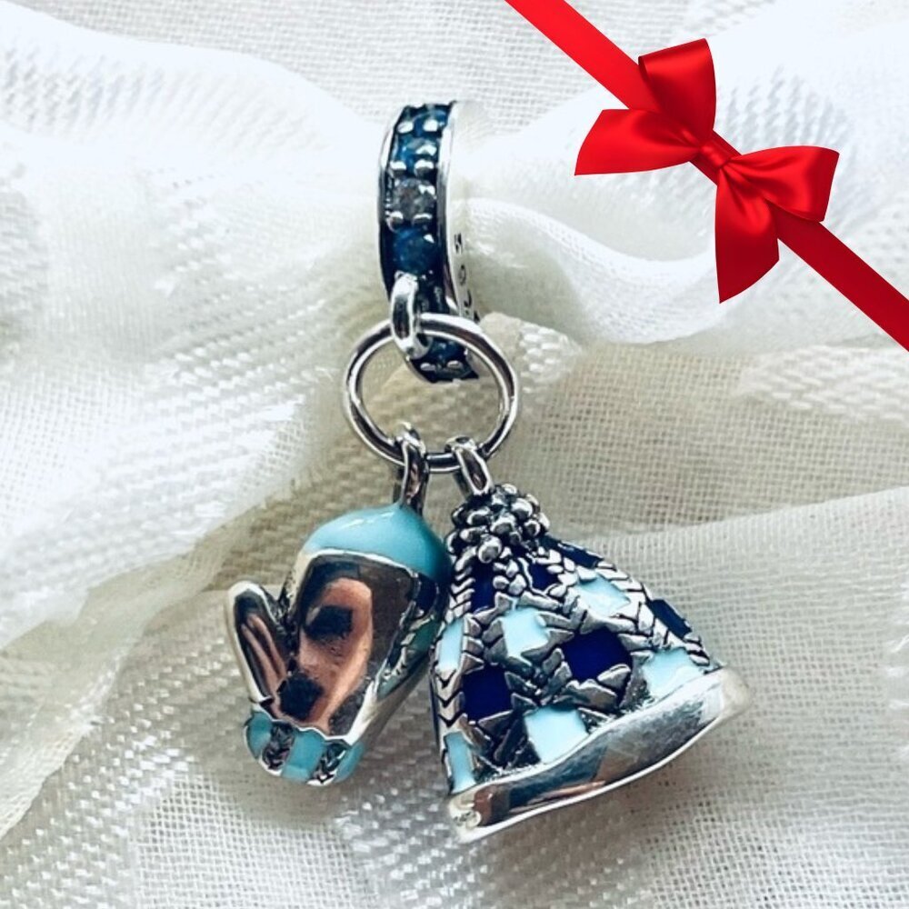 🧣❄️ NEW Beanie Hat & Mitten Charm – Winter Cozy Vibes ✨